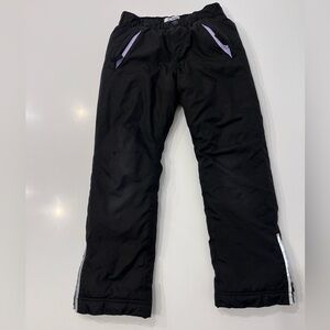 Old Navy Kids Black Snow Pants with Purple Accents size Small (6-7)